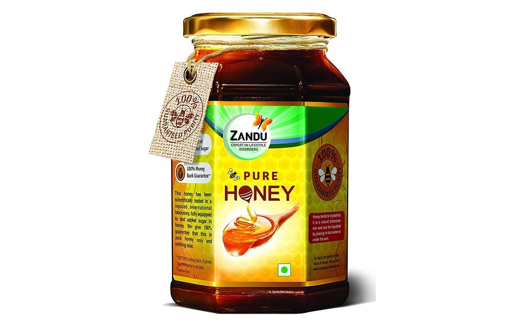 Zandu Pure Honey    Glass Jar  500 grams